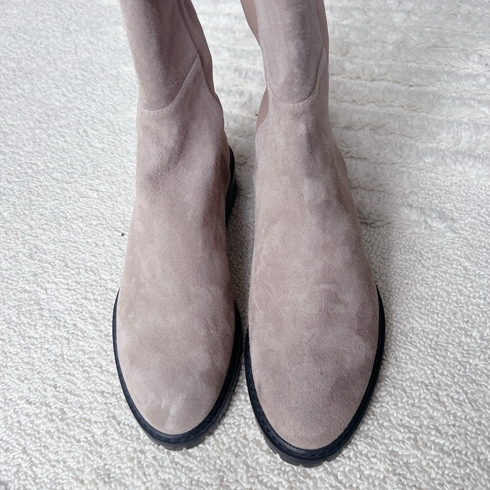 Stuart Weitzman City 5050 OTK Over  The Knee Boots Tan Brown Suede US 5.5 - Picture 4 of 12